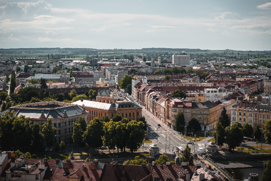 Hradec Králové z výšky
